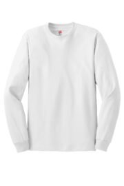 Hanes - Authentic 100% Cotton Long Sleeve T-Shirt. 5586 - Image 5