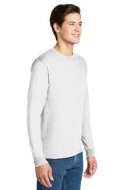 Hanes - Authentic 100% Cotton Long Sleeve T-Shirt. 5586 - Image 2
