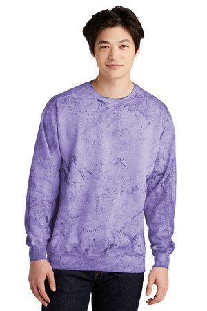 1545_amethyst_model_front Comfort Colors Color Blast Crewneck Sweatshirt 1545 - Image 1