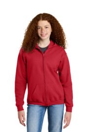 Gildan Youth Heavy Blend Full-Zip Hooded Sweatshirt. 18600B - Image 9