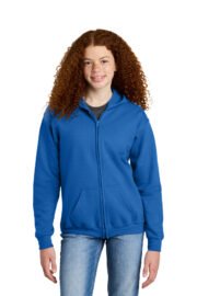 Gildan Youth Heavy Blend Full-Zip Hooded Sweatshirt. 18600B - Image 10
