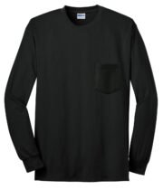 Gildan - Ultra Cotton 100% US Cotton Long Sleeve T-Shirt with Pocket. 2410 - Image 5
