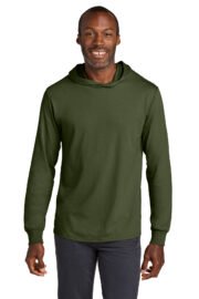 Jerzees Classics Unisex Cotton Long Sleeve Hooded T-Shirt 363LH - Image 11