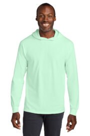 Jerzees Classics Unisex Cotton Long Sleeve Hooded T-Shirt 363LH - Image 12