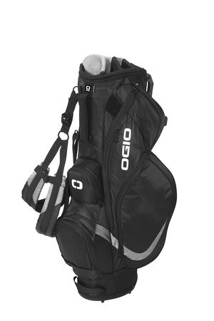 425044_blacksilver_flat_front OGIO Vision 2.0 Golf Bag 425044 - Image 1