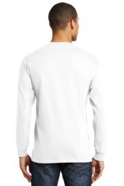 Hanes Beefy-T - 100% Cotton Long Sleeve T-Shirt. 5186 - Image 4