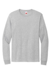 Hanes Essential-T 100% Cotton Long Sleeve T-Shirt 5286 - Image 4