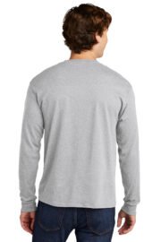 Hanes Essential-T 100% Cotton Long Sleeve T-Shirt 5286 - Image 3