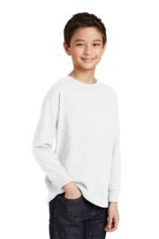 Gildan Youth Heavy Cotton 100% Cotton Long Sleeve T-Shirt. 5400B - Image 2