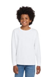 Gildan Youth Heavy Cotton 100% Cotton Long Sleeve T-Shirt. 5400B - Image 18