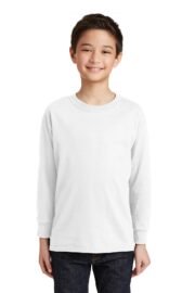 Gildan Youth Heavy Cotton 100% Cotton Long Sleeve T-Shirt. 5400B - Image 3