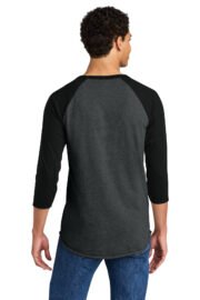 Jerzees Unisex Premium Blend Combed Ring Spun 3/4-Sleeve Raglan 560R - Image 3