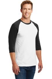 Gildan Heavy Cotton 3/4-Sleeve Raglan T-Shirt. 5700 - Image 2