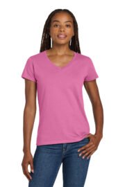 Gildan Women's Heavy Cotton 100% Cotton V-Neck T-Shirt. 5V00L - Image 8