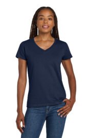 Gildan Women's Heavy Cotton 100% Cotton V-Neck T-Shirt. 5V00L - Image 11