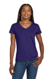 Gildan Women's Heavy Cotton 100% Cotton V-Neck T-Shirt. 5V00L - Image 12