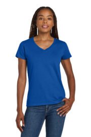 Gildan Women's Heavy Cotton 100% Cotton V-Neck T-Shirt. 5V00L - Image 14