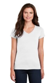 Gildan Women's Heavy Cotton 100% Cotton V-Neck T-Shirt. 5V00L - Image 3