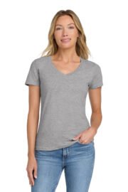 Gildan Softstyle Women's Fit V-Neck T-Shirt. 64V00L - Image 12