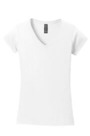 Gildan Softstyle Women's Fit V-Neck T-Shirt. 64V00L - Image 5