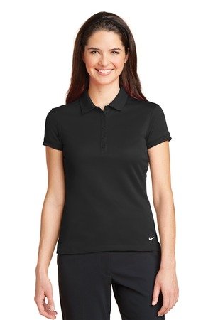 746100_black_model_front_042015 Nike Women's Dri-FIT Solid Icon Pique Modern Fit Polo. 746100 - Image 1