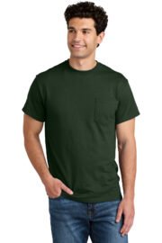 Gildan - DryBlend 50 Cotton/50 Poly Pocket T-Shirt. 8300 - Image 10