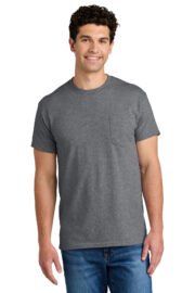 Gildan - DryBlend 50 Cotton/50 Poly Pocket T-Shirt. 8300 - Image 11