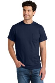 Gildan - DryBlend 50 Cotton/50 Poly Pocket T-Shirt. 8300 - Image 12