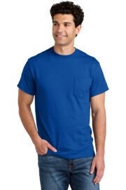 Gildan - DryBlend 50 Cotton/50 Poly Pocket T-Shirt. 8300 - Image 14
