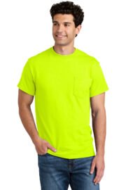 Gildan - DryBlend 50 Cotton/50 Poly Pocket T-Shirt. 8300 - Image 16