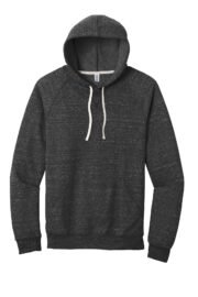 Jerzees Snow Heather French Terry Raglan Hoodie 90M - Image 5
