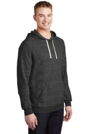 Jerzees Snow Heather French Terry Raglan Hoodie 90M - Image 2