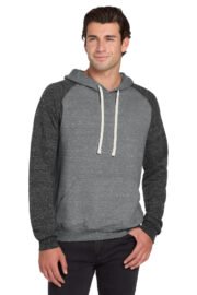 Jerzees Snow Heather French Terry Raglan Hoodie 90M - Image 10