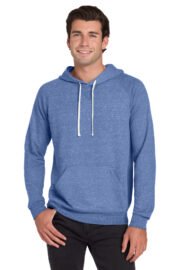 Jerzees Snow Heather French Terry Raglan Hoodie 90M - Image 13