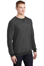 Jerzees Snow Heather French Terry Raglan Crew 91M - Image 2