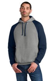 Jerzees Unisex NuBlend Colorblock Raglan Hoodie Sweatshirt 96C - Image 2