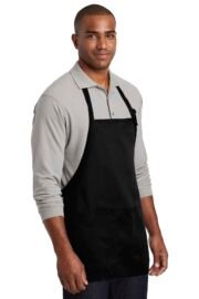 Port Authority Medium-Length Two-Pocket Bib Apron. A601 - Image 2