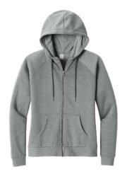 Allmade Women's Organic CVC Fleece Full-Zip Hoodie AL5003 - Image 4