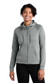 Allmade Women's Organic CVC Fleece Full-Zip Hoodie AL5003 - Image 2