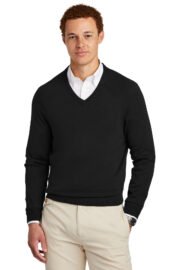 Brooks Brothers Cotton Stretch V-Neck Sweater BB18400 - Image 2