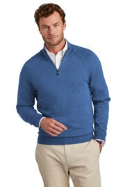 Brooks Brothers Cotton Stretch 1/4-Zip Sweater BB18402 - Image 2