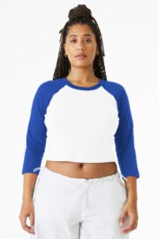 BELLA+CANVAS Women's Micro Rib 3/4 Raglan Baby Tee BC1200 - Image 11