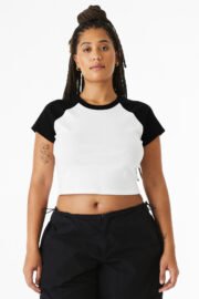 BELLA+CANVAS Women's Micro Rib Raglan Baby Tee BC1201 - Image 7