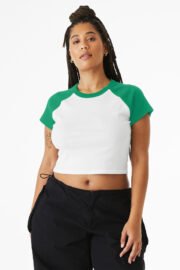 BELLA+CANVAS Women's Micro Rib Raglan Baby Tee BC1201 - Image 8