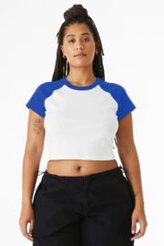 BELLA+CANVAS Women's Micro Rib Raglan Baby Tee BC1201 - Image 12