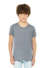 BELLA+CANVAS Youth Heather CVC Tee BC3001YCVC - Image 8