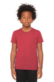 BELLA+CANVAS Youth Heather CVC Tee BC3001YCVC - Image 29