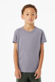 BELLA+CANVAS Youth Heather CVC Tee BC3001YCVC - Image 32