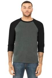 BELLA+CANVAS Unisex 3/4-Sleeve Baseball Tee. BC3200 - Image 11