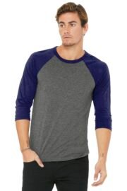 BELLA+CANVAS Unisex 3/4-Sleeve Baseball Tee. BC3200 - Image 14